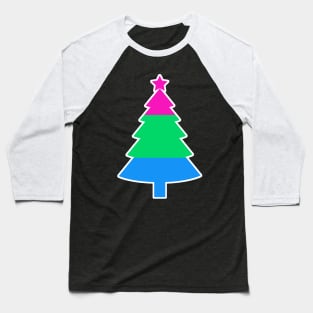 Christmas Tree LGBT Flag Polysexual Baseball T-Shirt